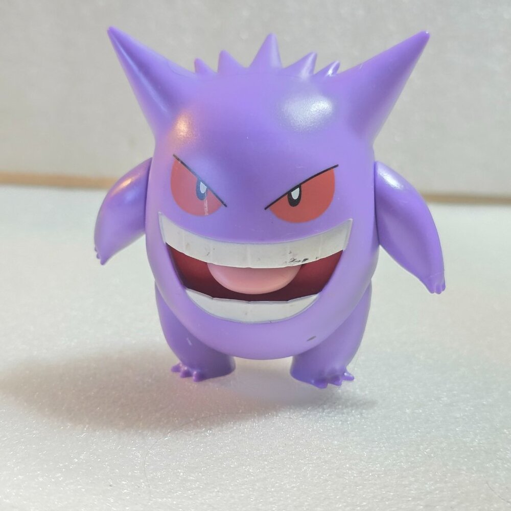 Jazwares‎ Pokémon Gengar 4" Battle Feature Deluxe Action Figure Loose